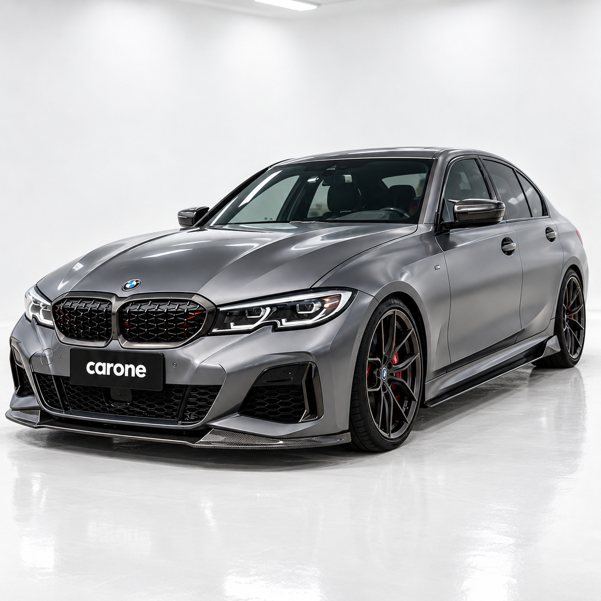 PARA BMW G20 M340i 330i M SPORT V2 GT 2019-22 FIBRA DE CARBONO PARACHOQUES DELANTERO LIP