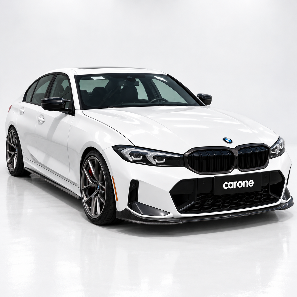 PARACHOQUES DELANTERO DE FIBRA DE CARBONO REAL DIVISOR DE LABIOS PARA BMW M340I 330I G20 LCI CTM