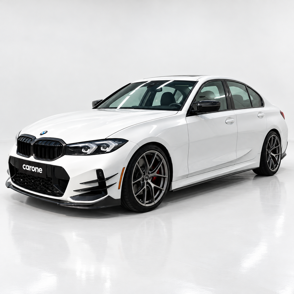 PARACHOQUES DELANTERO DE FIBRA DE CARBONO REAL DIVISOR DE LABIOS PARA BMW M340I 330I G20 LCI CTM