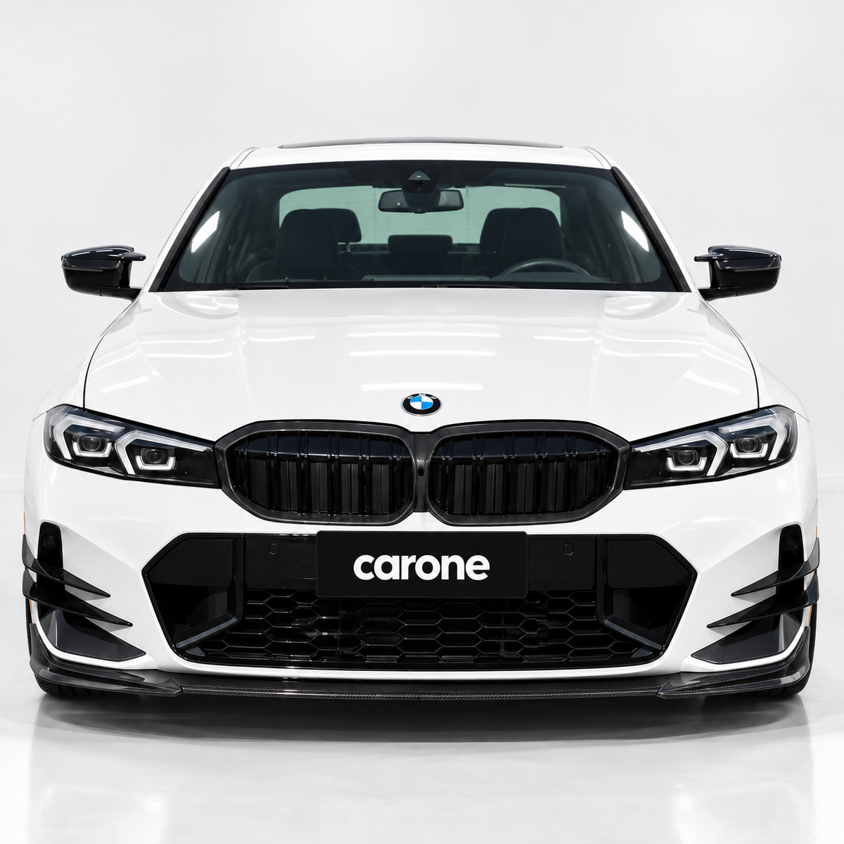 PARACHOQUES DELANTERO DE FIBRA DE CARBONO REAL DIVISOR DE LABIOS PARA BMW M340I 330I G20 LCI CTM