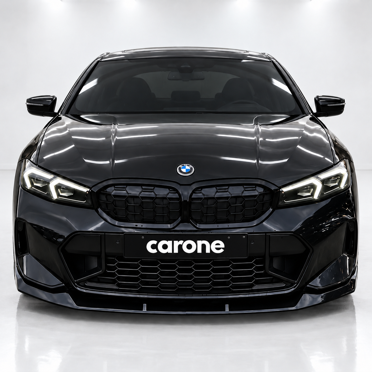 LABIO DE PARACHOQUES DELANTERO NEGRO BRILLANTE PARA BMW M340I 330I M SPORT G20 LCI V 2023-26