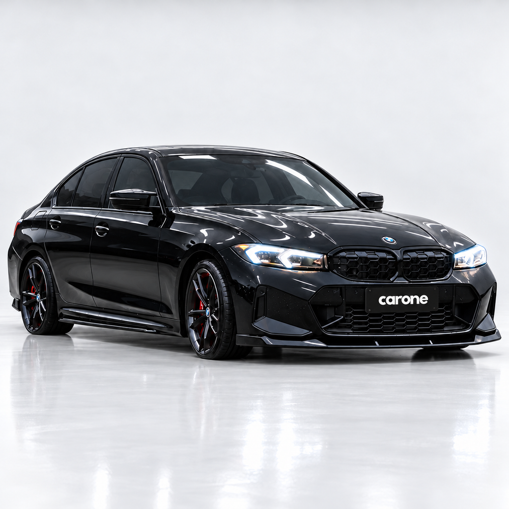 LABIO DE PARACHOQUES DELANTERO NEGRO BRILLANTE PARA BMW M340I 330I M SPORT G20 LCI V 2023-26