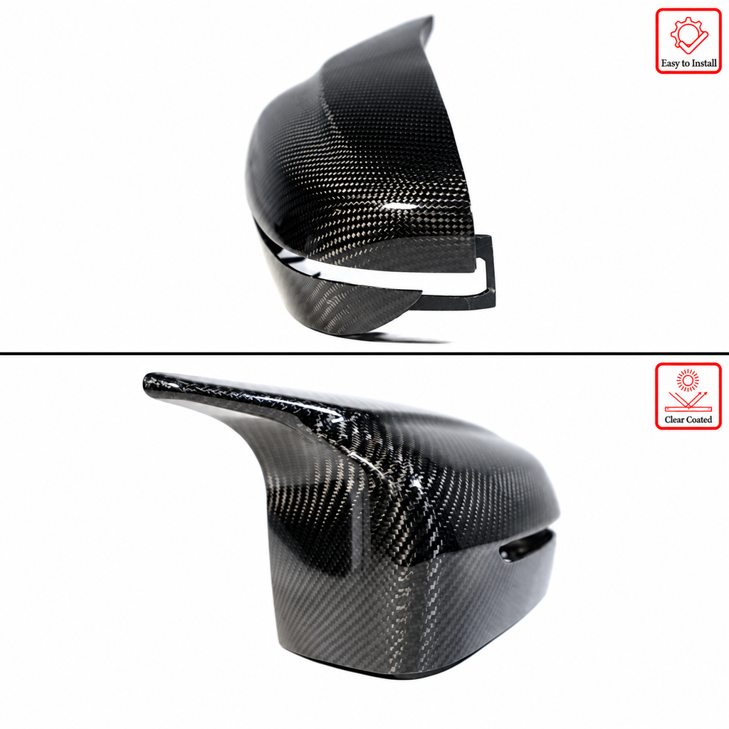 PARA BMW G30 G20 M 2017-22 ESTILO COMPLETAMENTE SECO FIBRA DE CARBONO REPUESTO CUBIERTAS ESPEJOS RETROVISORES