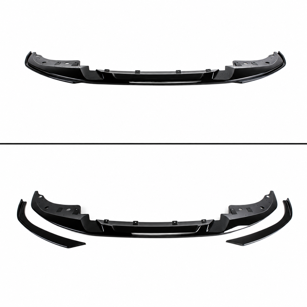 PARA BMW G22 G23 SERIE 4 2021-26 ESTILO 3D PIEZA COMPLETA BRILLO NEGRO PARACHOQUES DELANTERO LAP