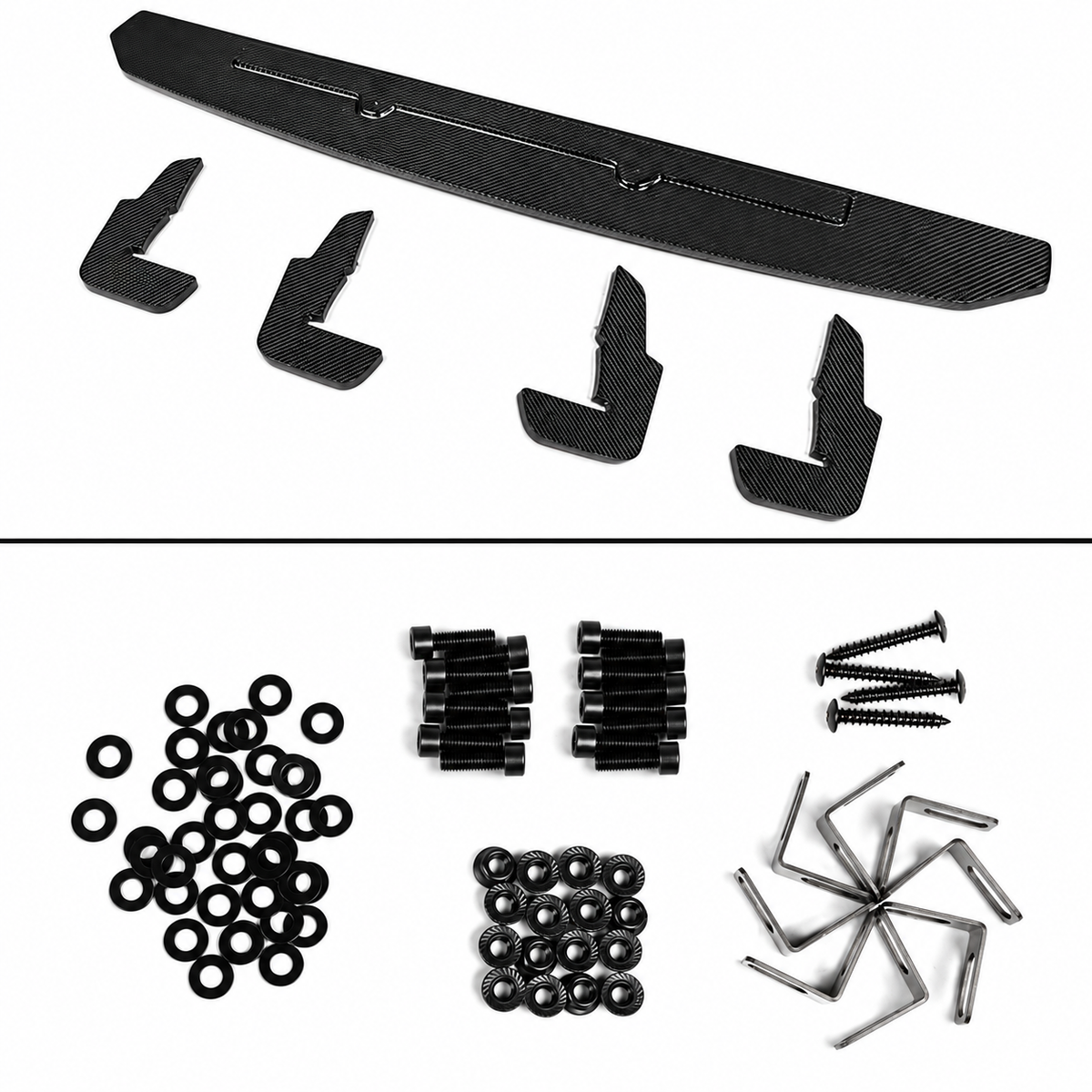 DIFUSOR TRASERO DE FIBRA DE CARBONO PARA BMW G22 G23 2021-26 CON EXTENSIÓN DE ESQUINA