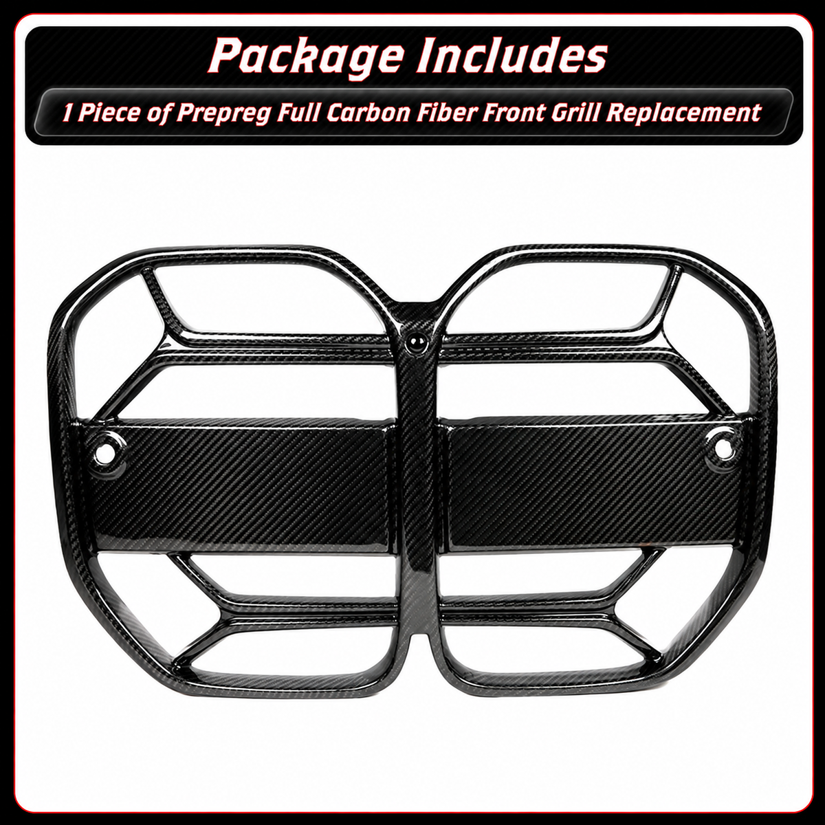 PARRILLA DE NARIZ DE FIBRA DE CARBONO COMPLETO ESTILO CSL 21-26 BMW G22 G23 430I M440I
