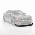 Dodge Charger SRT 2015-2023 DIVISOR DE LABIOS PARA PARACHOQUES NEGRO MATE DOBLE CUBIERTA