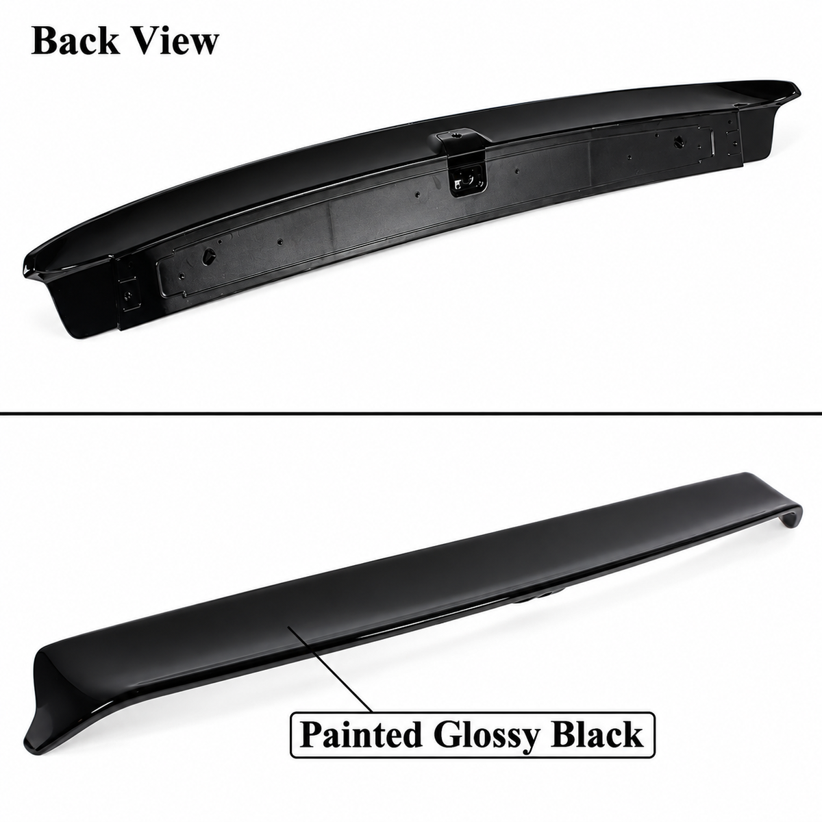 Alerón trasero negro brillante estilo Redeye para Dodge Challenger 08-23 con orificio para cámara