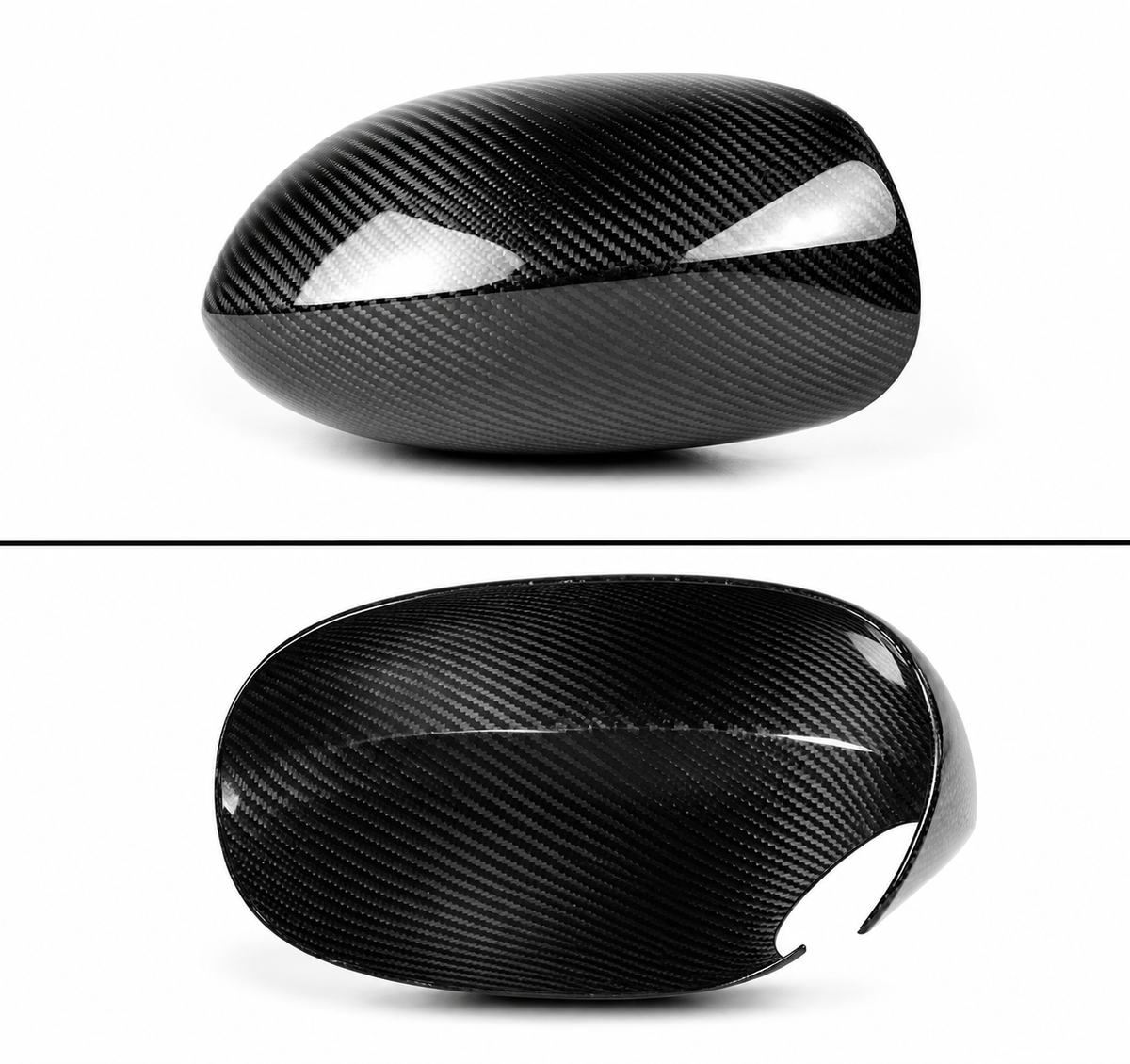 DODGE CHALLENGER 2009-2022 FIBRA DE CARBONO REAL ESPEJO RETROVISOR TAPAS LATERALES SUPERPUESTAS