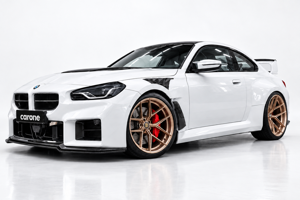 BMW G87 M2 MP ESTILO FIBRA CARBONO SECA NARIZ DELANTERA RIÑÓN PARRILLA 2023-26