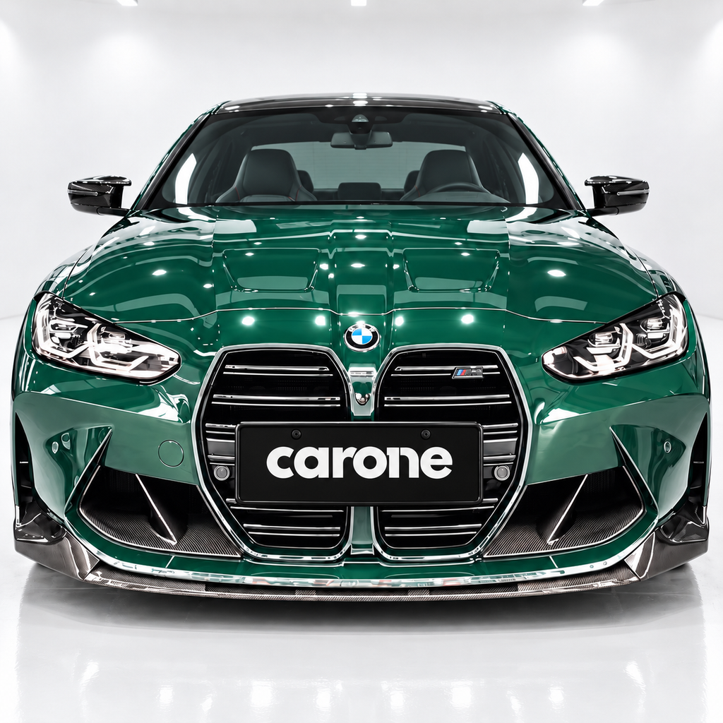 Kit de labios de parachoques delantero de fibra de carbono estilo rendimiento para BMW G80 M3 G82 M4 21-26