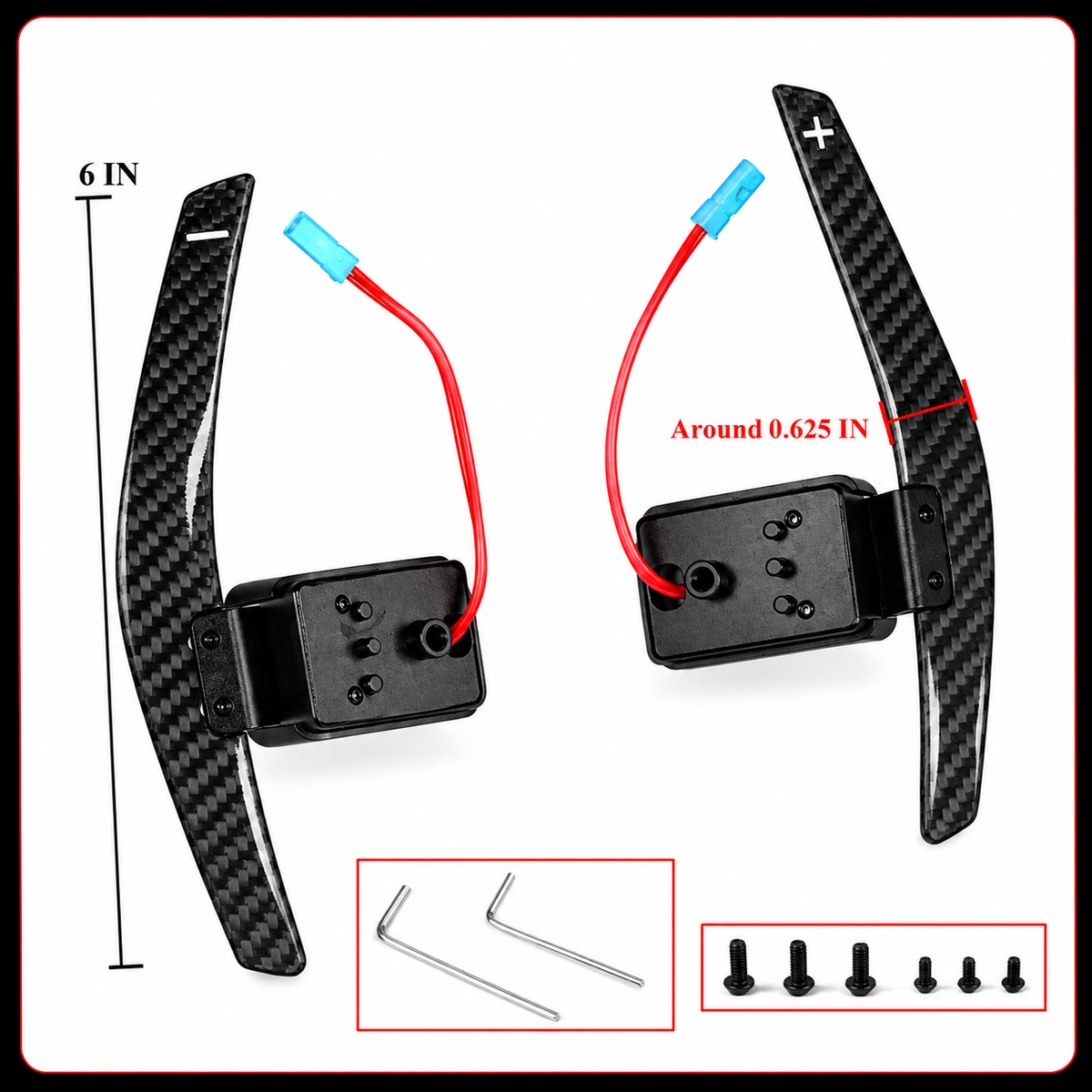 Palanca de cambios magnética de repuesto de fibra de carbono para BMW G20 G22 G87 G80 G82 V2