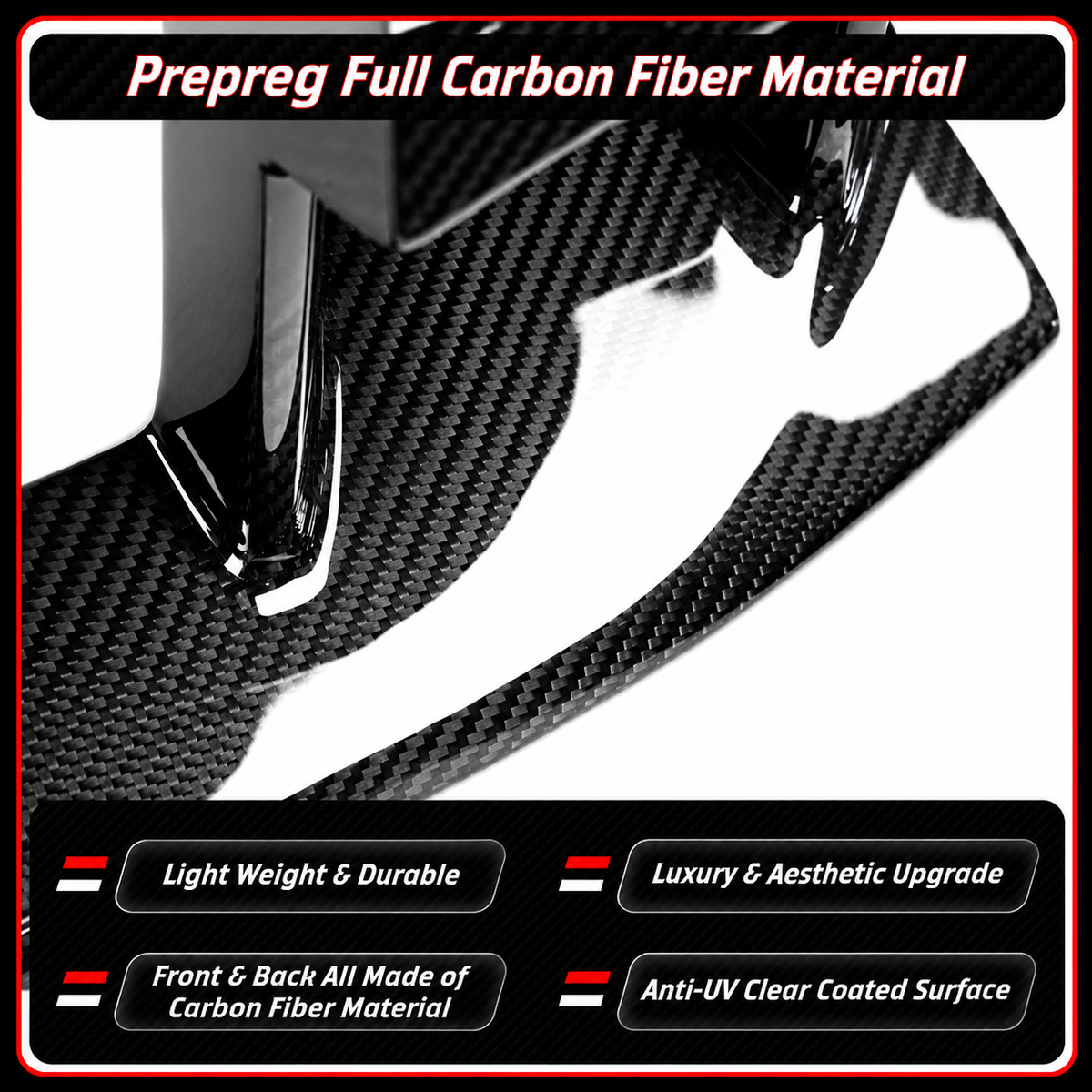 PARACHOQUES DELANTERO COMPLETO DE FIBRA DE CARBONO PARA BMW G87 M2 2023-2026 REPUESTO PARRILA INFERIOR