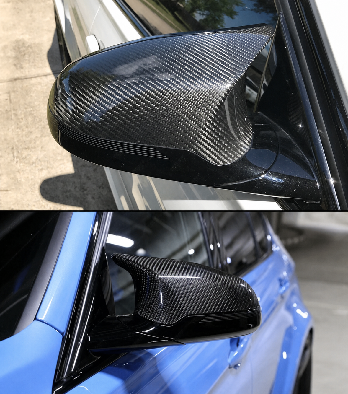 Cubierta de espejo de repuesto de fibra de carbono completamente seca para BMW F80 M3 F82 F83 M4 F87 M2C