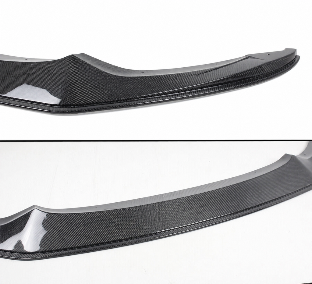 Divisor de labios de parachoques delantero de fibra de carbono estilo BMW F80 M3 F82 F83 M4 K 2015-19