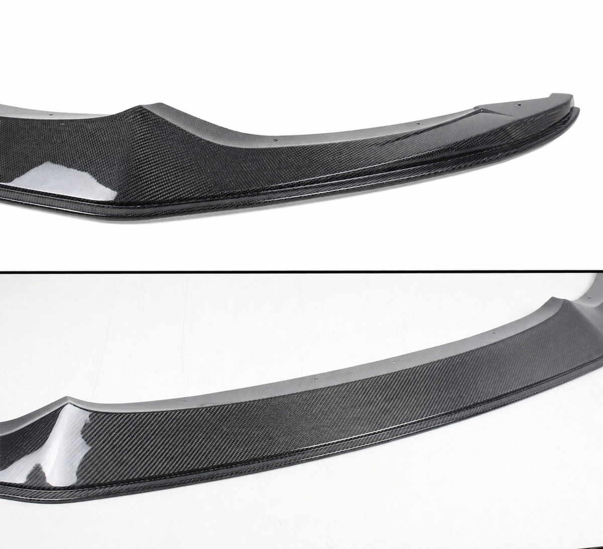 Divisor de labios de parachoques delantero de fibra de carbono estilo BMW F80 M3 F82 F83 M4 K 2015-19