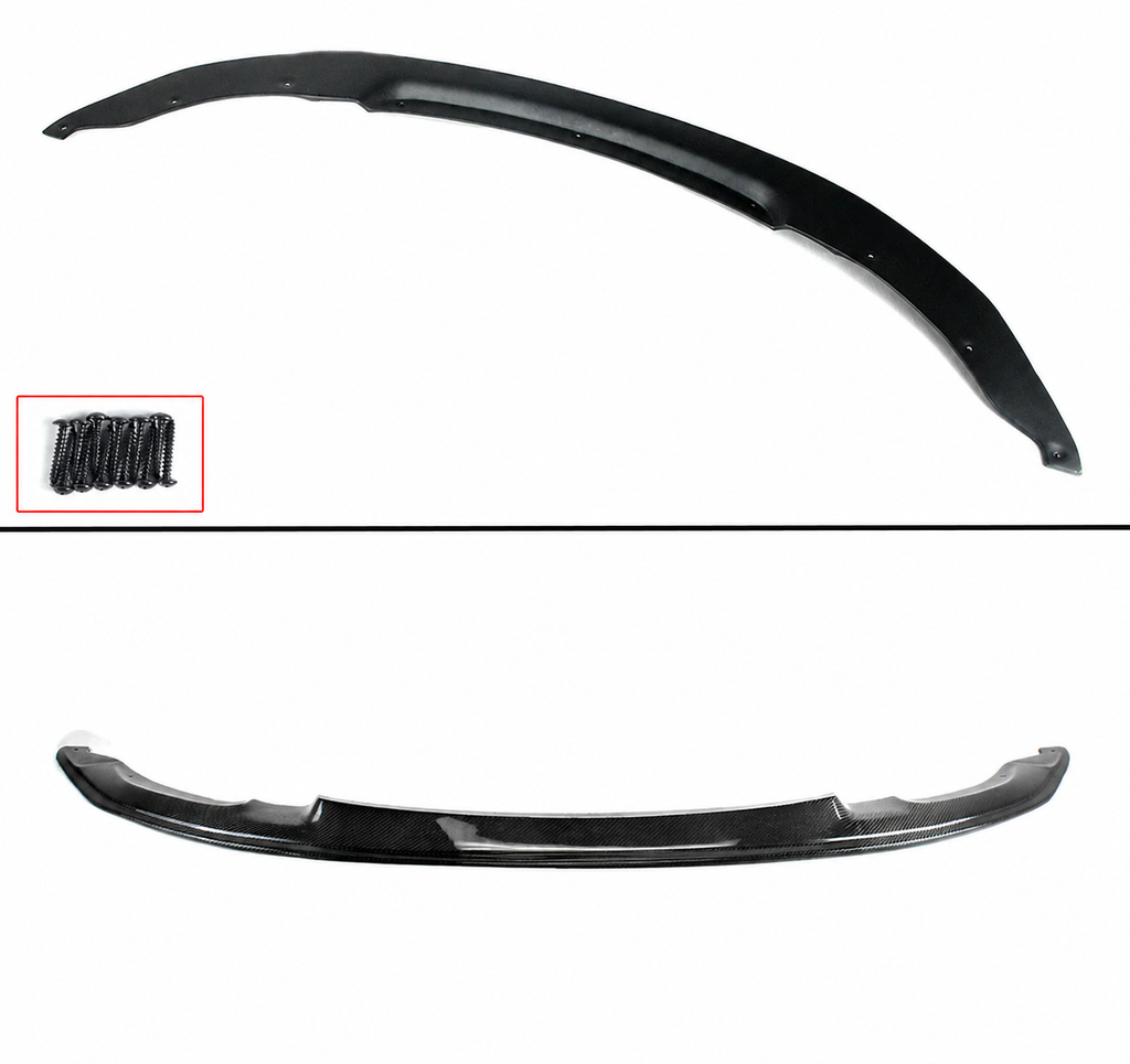 Divisor de labios de parachoques delantero estilo GTS de fibra de carbono para BMW F80 M3 F82 F83 M4 15-19