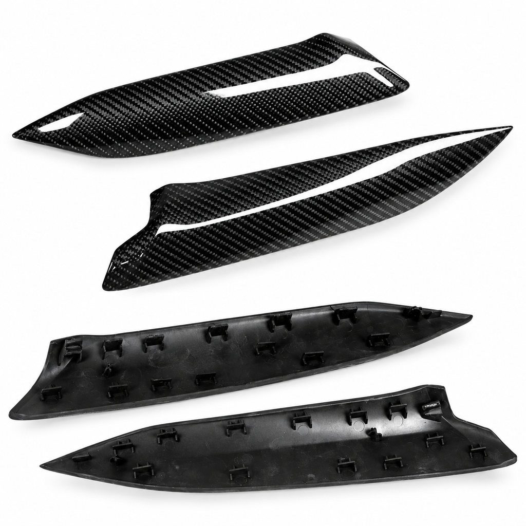 Kit de molduras de consola interior para tablero de instrumentos de fibra de carbono de 6 piezas BMW G8X G2X G42 2025-26