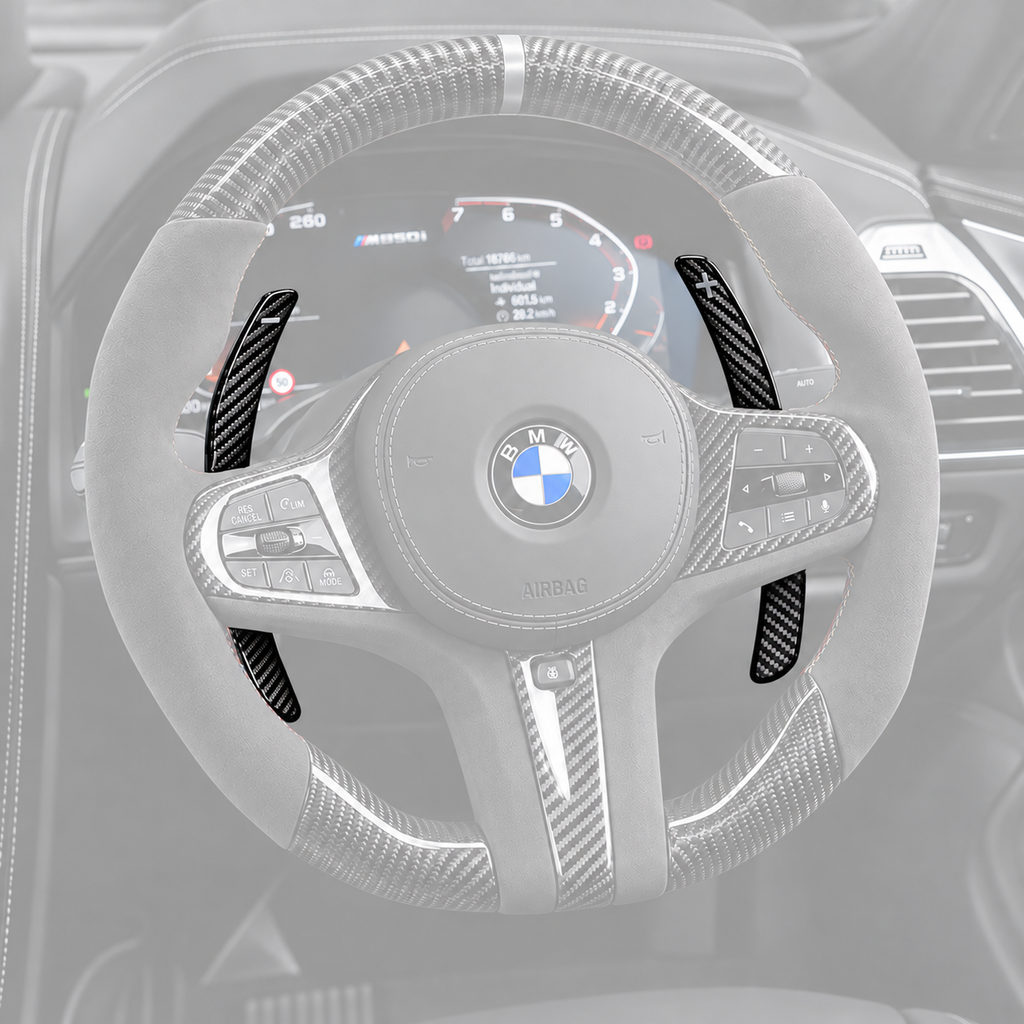 Palanca de cambios magnética de repuesto de fibra de carbono para BMW G20 G22 G87 G80 G82 V2