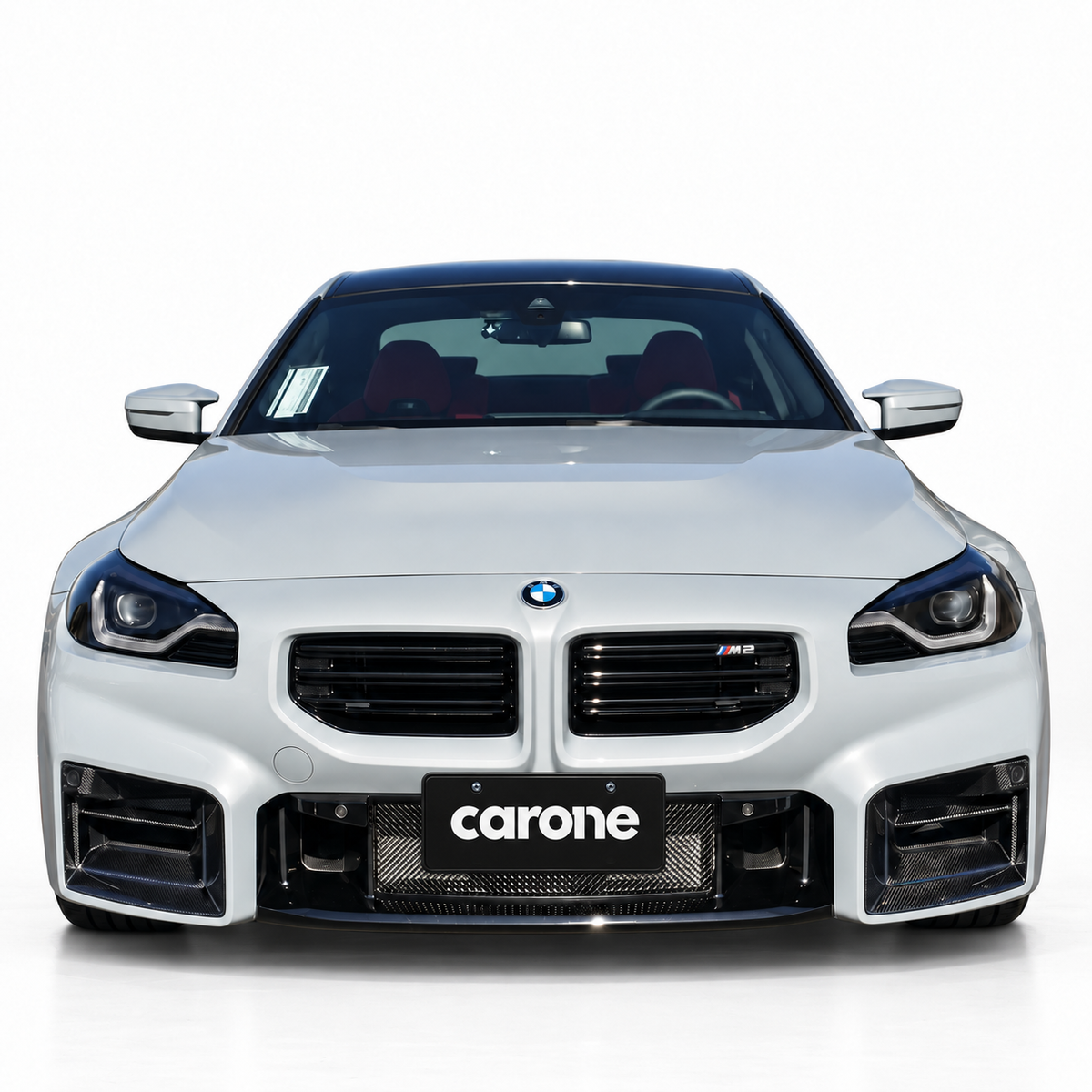 PARA BMW G87 M2 FIBRA CARBONO PARACHOQUES DELANTERO AIRE VENTILACIÓN ENTRADA MOLDURA CUBIERTA 2023-26
