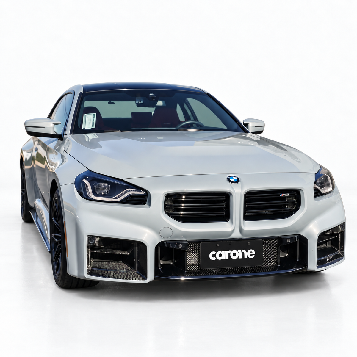 PARA BMW G87 M2 FIBRA CARBONO PARACHOQUES DELANTERO AIRE VENTILACIÓN ENTRADA MOLDURA CUBIERTA 2023-26
