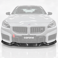 Labio divisor parachoques delantero estilo MH fibra de carbono real para BMW G87 M2 23-26