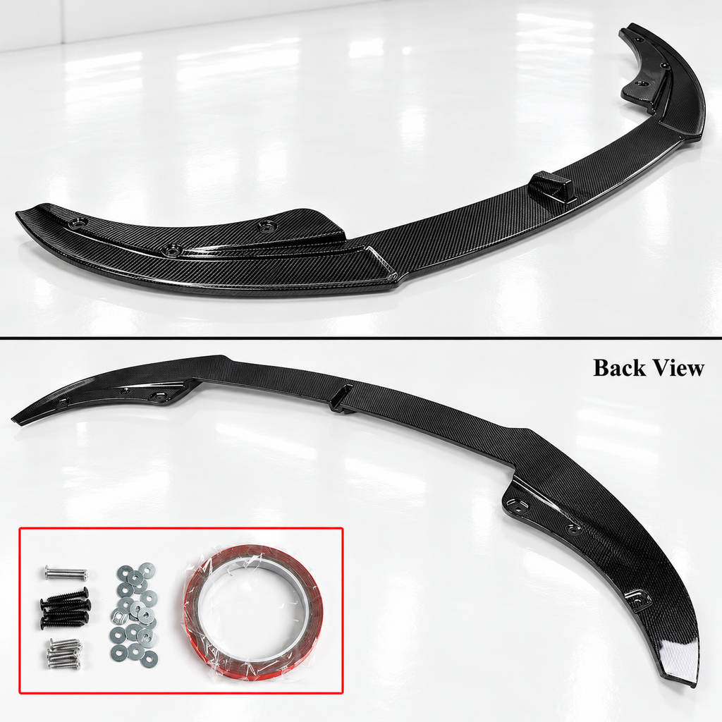 DIVISOR DE LABIOS DE PARACHOQUES DELANTERO DE FIBRA DE CARBONO ESTILO CA PARA BMW G22 G23 430I M440I 21-26