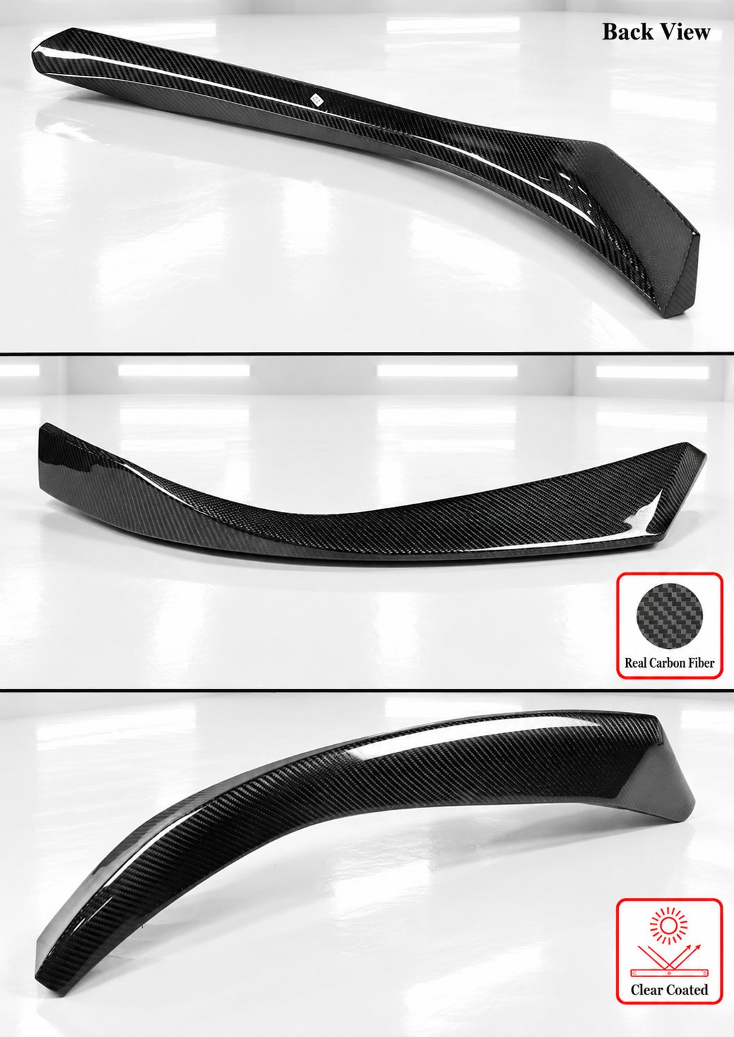 DIVISOR DE LABIOS DE PARACHOQUES DELANTERO DE FIBRA DE CARBONO ESTILO CA PARA BMW G22 G23 430I M440I 21-26