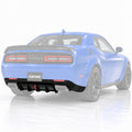 REPUESTO DIFUSOR PARACHOQUES TRASERO NEGRO MATE LED PARA DODGE CHALLENGER 15-23