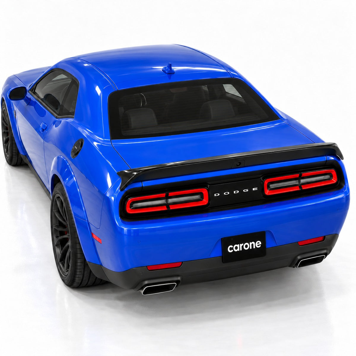 Alerón trasero negro brillante estilo Redeye para Dodge Challenger 08-23 con orificio para cámara