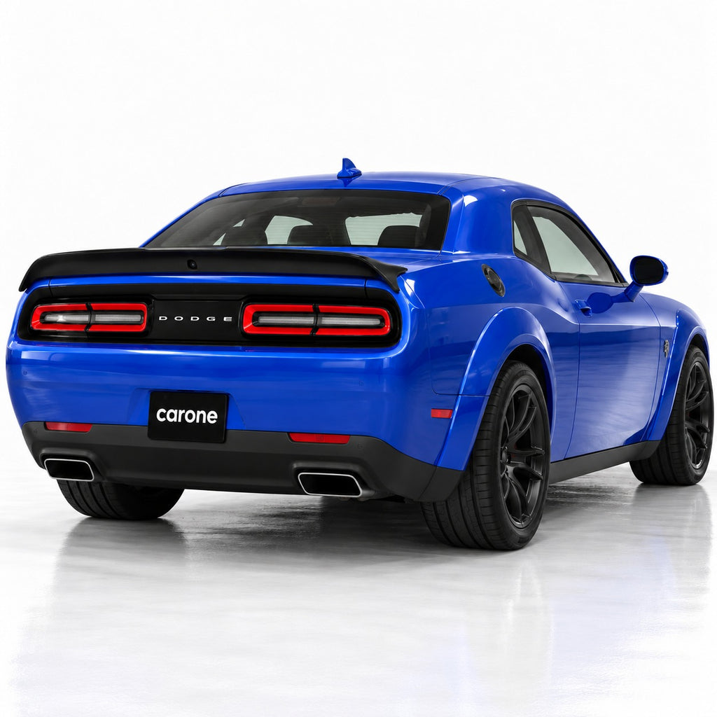 Alerón trasero negro brillante estilo Redeye para Dodge Challenger 08-23 con orificio para cámara
