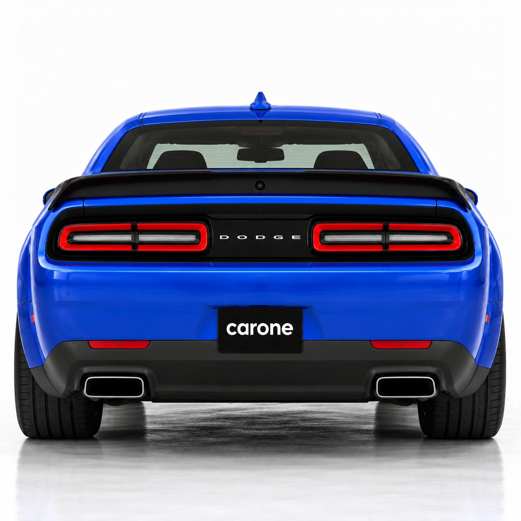 Alerón trasero negro brillante estilo Redeye para Dodge Challenger 08-23 con orificio para cámara