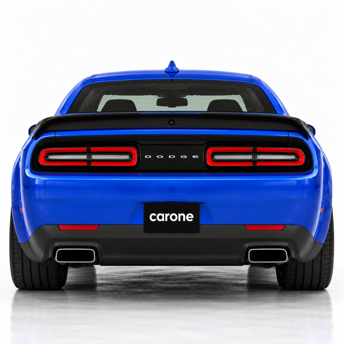 Alerón trasero negro brillante estilo Redeye para Dodge Challenger 08-23 con orificio para cámara