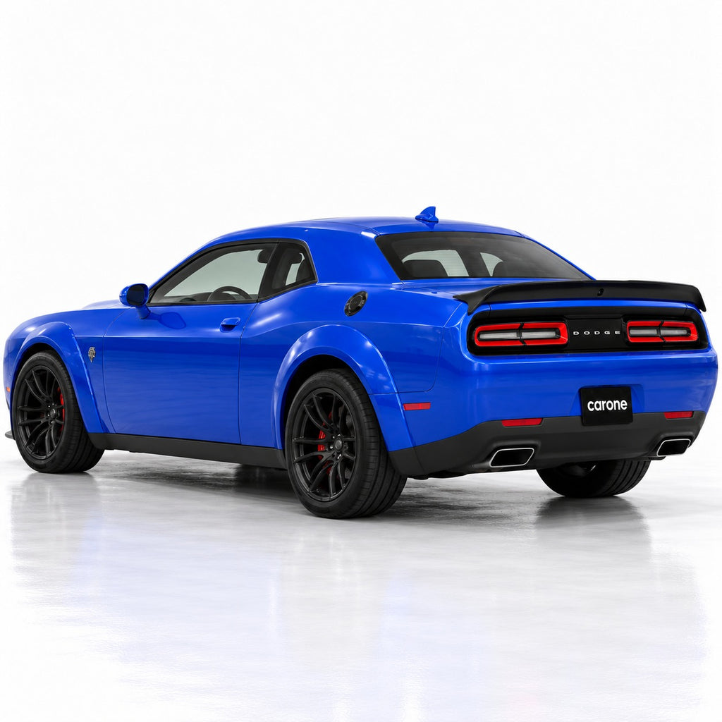 Alerón trasero negro brillante estilo Redeye para Dodge Challenger 08-23 con orificio para cámara