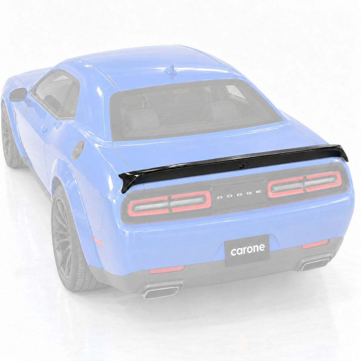 Alerón trasero negro brillante estilo Redeye para Dodge Challenger 08-23 con orificio para cámara