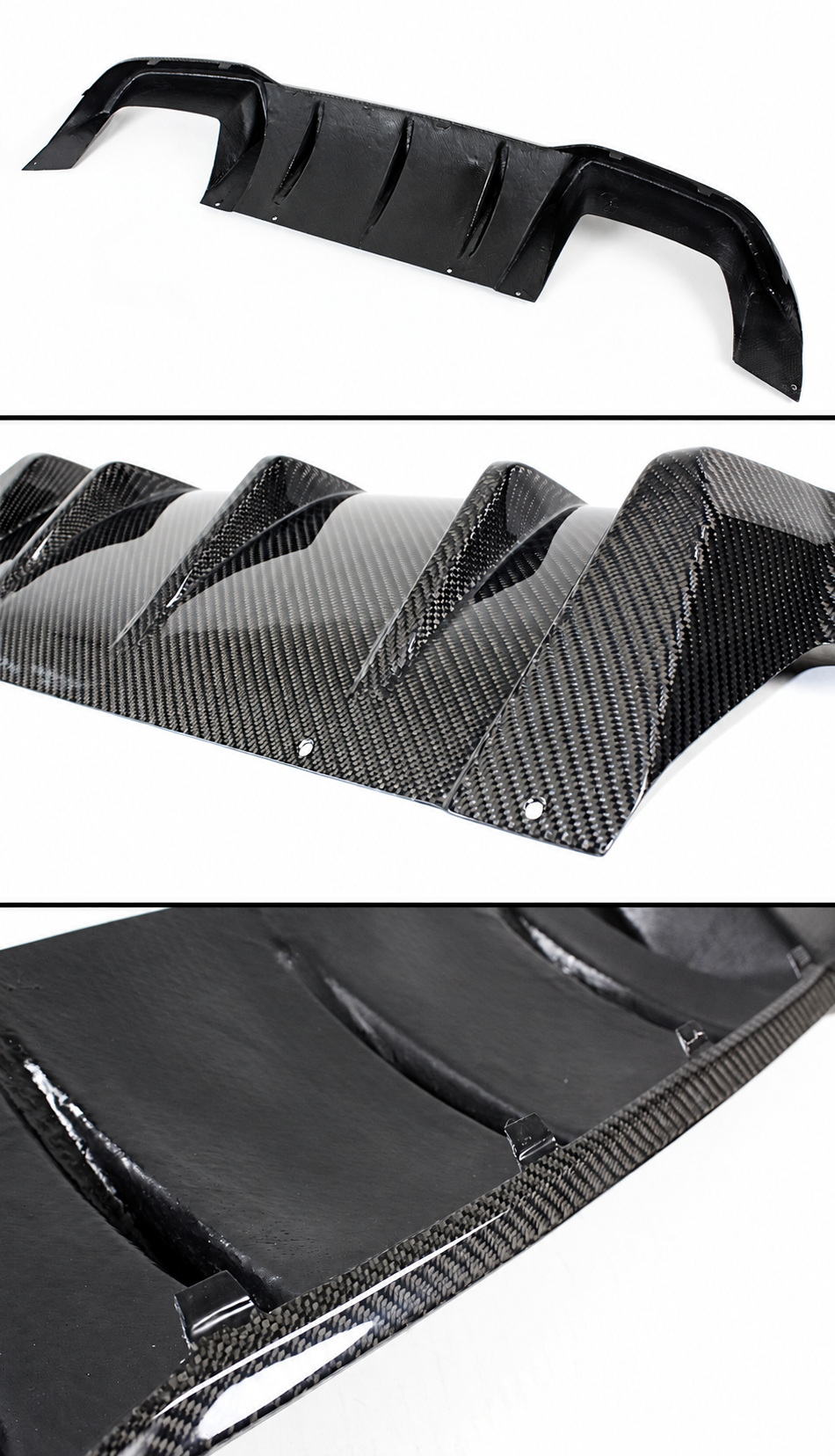 PARA BMW F87 M2 2016-2021 FIBRA DE CARBONO PARACHOQUES TRASERO DIFUSOR