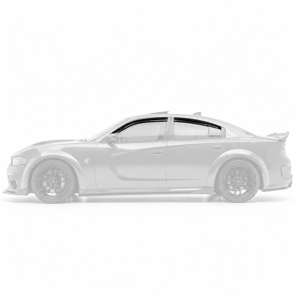 DODGE CHARGER 2011-2023 ESTILO M 3D AERO ONDULADO VENTANA VISERA PROTECTOR CONTRA LA LLUVIA