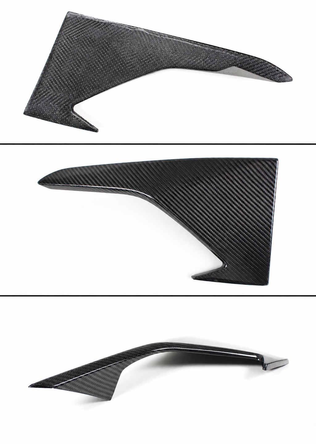PARA BMW F87 M2 2016-2018 FIBRA DE CARBONO PARACHOQUES DELANTERO VENTILACIÓN AIRE COLMILLO CUBIERTAS TAPAS