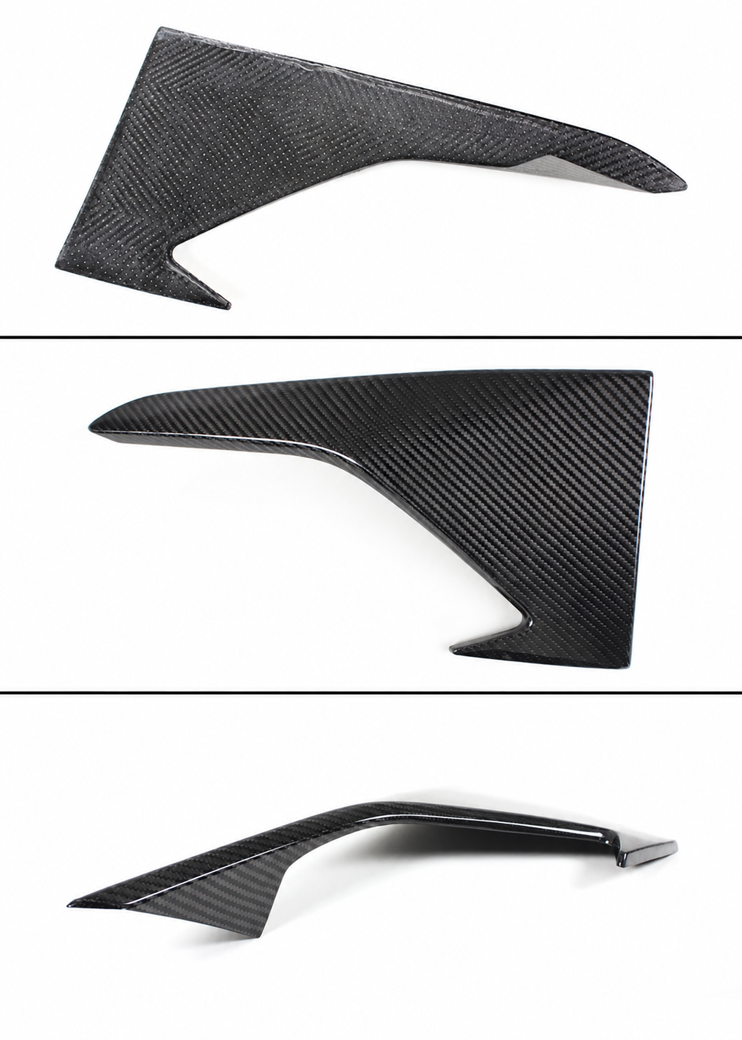 PARA BMW F87 M2 2016-2018 FIBRA DE CARBONO PARACHOQUES DELANTERO VENTILACIÓN AIRE COLMILLO CUBIERTAS TAPAS