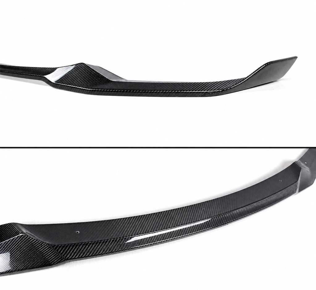 DIVISOR DE LABIOS DE PARACHOQUES DELANTERO DE FIBRA DE CARBONO ESTILO CS COMPETITION 19-21 PARA BMW F87 M2 COMPETITION