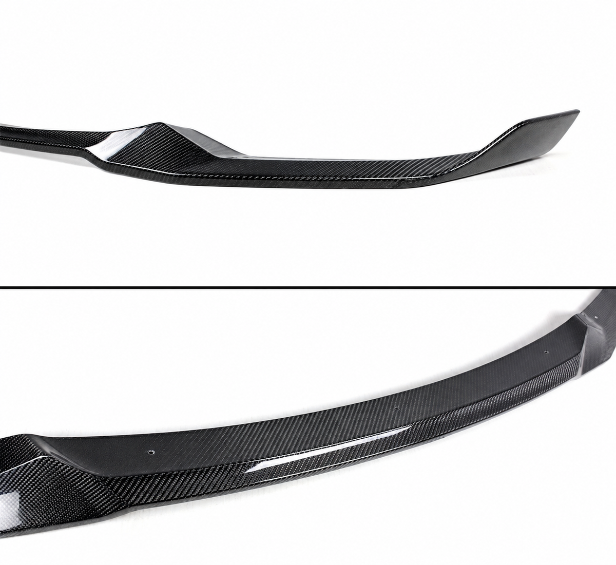 DIVISOR DE LABIOS DE PARACHOQUES DELANTERO DE FIBRA DE CARBONO ESTILO CS COMPETITION 19-21 PARA BMW F87 M2 COMPETITION