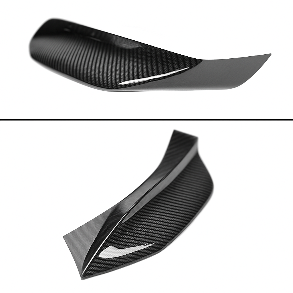 PARA BMW F80 M3 F82 F83 M4 V2 FIBRA DE CARBONO SECO PARACHOQUES DELANTERO MOLDURA COLMILLO SUPERIOR