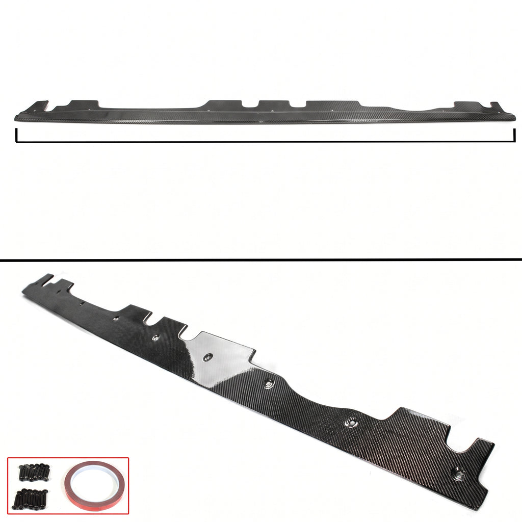 Divisores de extensión de faldón lateral de fibra de carbono de rendimiento para BMW E92 E93 M3 08-13