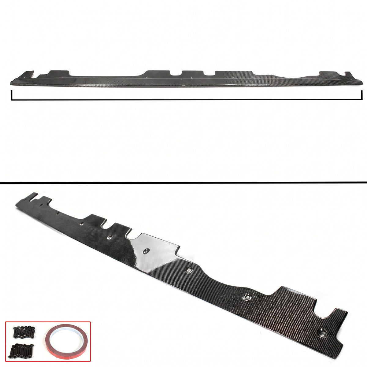 Divisores de extensión de faldón lateral de fibra de carbono de rendimiento para BMW E92 E93 M3 08-13