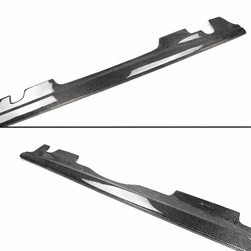 Divisores de extensión de faldón lateral de fibra de carbono de rendimiento para BMW E92 E93 M3 08-13