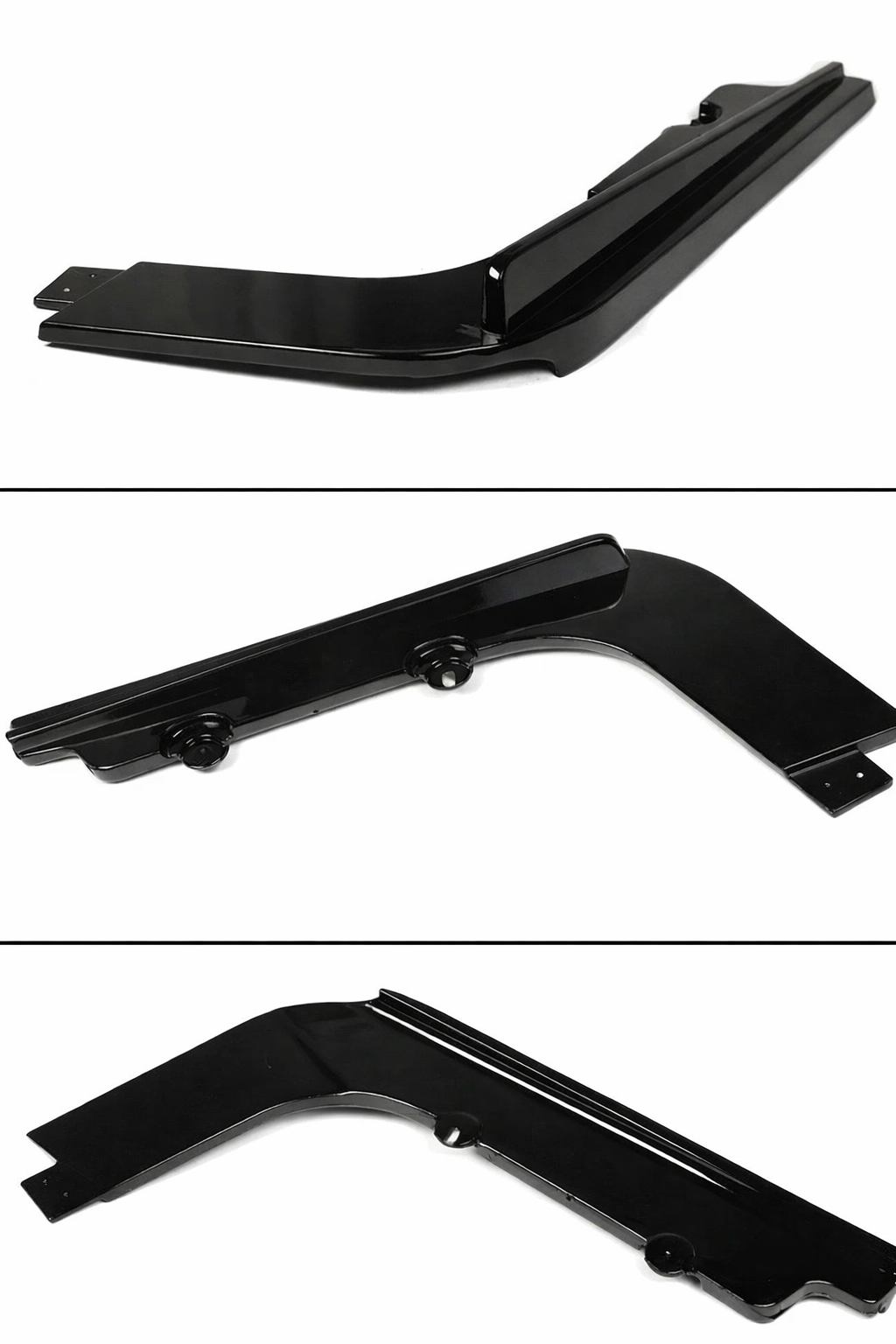Difusor de parachoques trasero negro brillante estilo V estilo BMW E92 E93 M3 08-13 + espatas de esquina-