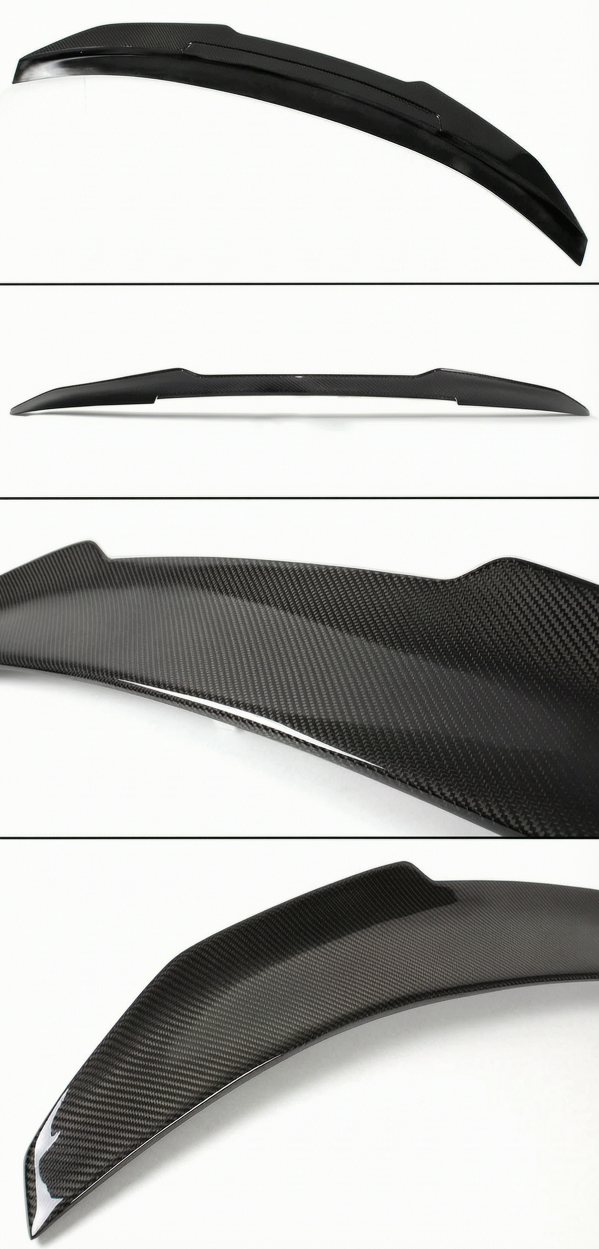 Alerón de malitero de fibra de carbono Highkick para BMW E92 M3 335i 328i V2 2007-12