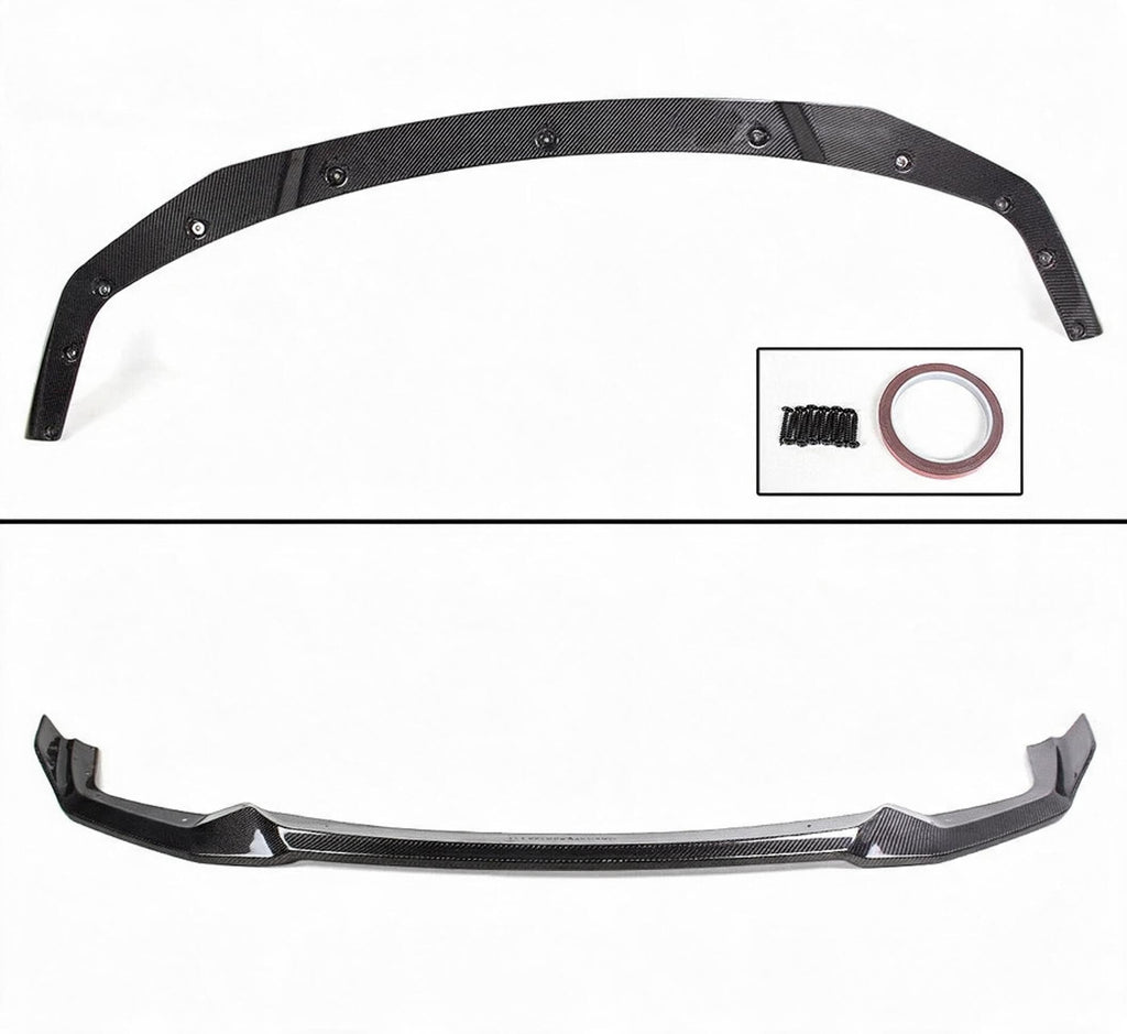 DIVISOR DE LABIOS DE PARACHOQUES DELANTERO DE FIBRA DE CARBONO ESTILO CS COMPETITION 19-21 PARA BMW F87 M2 COMPETITION