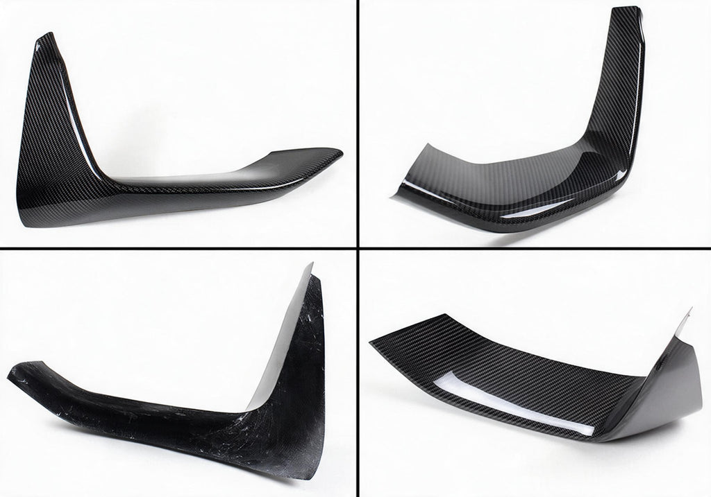 PARA BMW F80 M3 F82 F83 M4 V2 FIBRA CARBONO PARACHOQUES DELANTERO LABIO + DIVISORES 2 PIEZAS