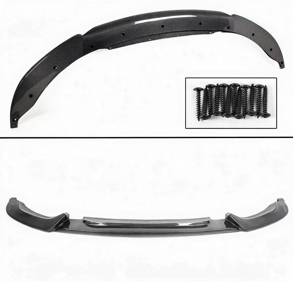 PARA BMW F80 M3 F82 F83 M4 V2 FIBRA CARBONO PARACHOQUES DELANTERO LABIO + DIVISORES 2 PIEZAS